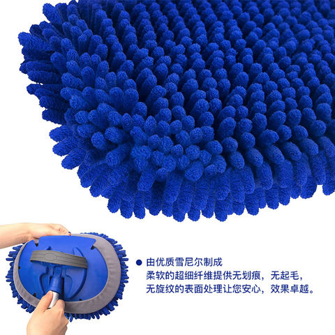 Microfiber Car Duster Wash Mop With Extendable Handle For Exterior And  Interior, Lint Free Scratch Free Cleaning Brush Cleaning Tool (blue)