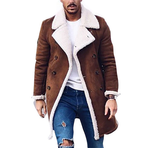 Buy Wholesale China Men's Coats Designer Coats Men's Jackets Men's Long  Trench Coat Leather Winter Warm Fur Coats Long & Men's Jackets at USD 9.99