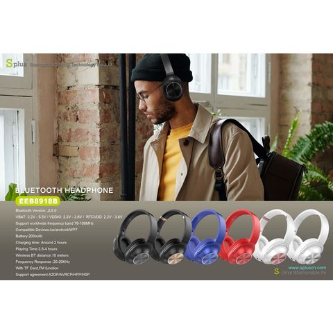Faltbarer Bluetooth Kopfhörer V5.0 kabellos IOS/Android Headset für B2B