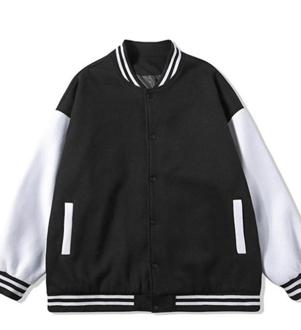 Black Satin Bomber Jacket with Contrast Raglan Sleeves Varsity Jacket  Wholesale Manufacturer & Exporters Textile & Fashion Leather Clothing Goods  with we have provide customization Brand your own