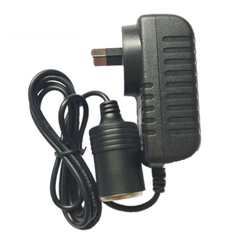 110-240V AC Plug To 12V DC Car Cigarette Lighter Converter Socket