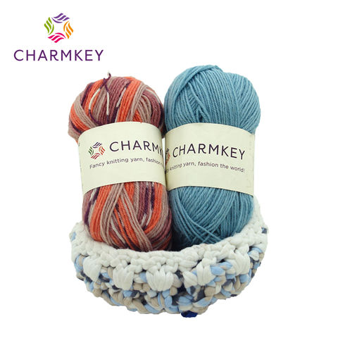 Buy Wholesale China Charmkey Cheap Wool Nylon Blended Fancy Knitting Yarn  For Socks & Fancy Yarn at USD 0.54