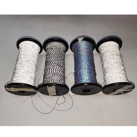 Buy Wholesale China Hot Reflective Yarn Rainbow Silver Colorful
