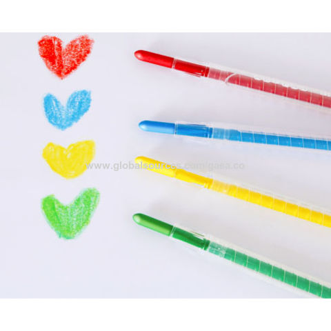 Buy Wholesale China 12 Color Long Twist Non Toxic Crayons In Portable Pvc  Bag & Twist Crayon at USD 0.781