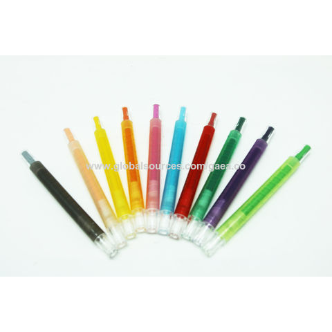 Buy Wholesale China 12 Color Long Twist Non Toxic Crayons In