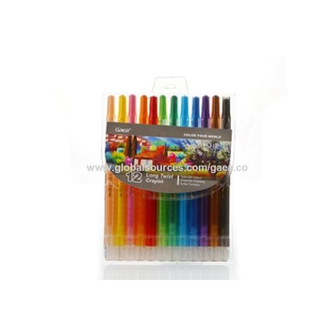 Buy Wholesale China 18 Color Long Twist Non Toxic Crayons In