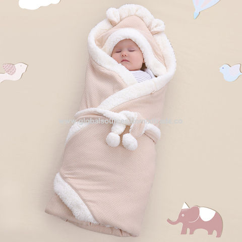 Manta de Bebé Recién Nacido Manta Gruesa de Lana Caliente de Punto  Cochecitos Envolver Niño Niño Saco de Dormir Saco de Envolver Manta para  Bebé Niña