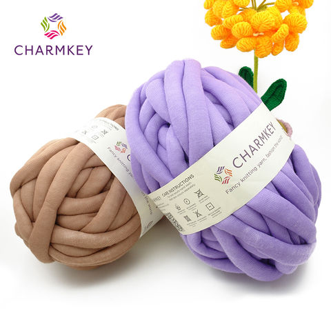 Buy Wholesale China Soft Hand Arm Knitting Giant Tube Yarn, Polyester  Blended Super Chunky Hollow Cotton Tube Yarn & Tube Yarn at USD 1.3