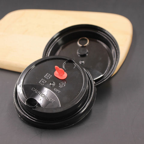 Disposable coffee cup injection cap heart shape blue red black pink  leakproof cup cover love plug