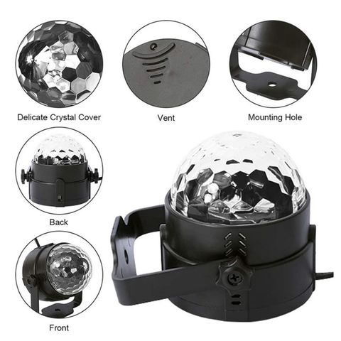 Uv Black Light For Glow Party 6w Led Disco Ball Strobe Lights For