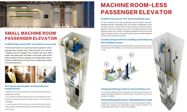 FUJI Safe Small Machine Room and Stable Passenger Lift Elevator supplier