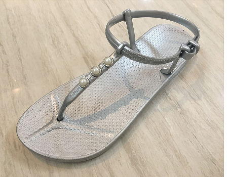 Compre Zapatillas De Tanga Con Perlas Para Mujer Sandalias Planas