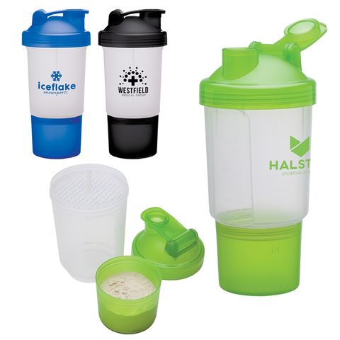 Gobelet shaker de fitness 16 oz - Bouteille shaker de protéines sportives de 473 ml pour compléments alimentaires