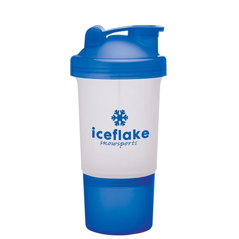 Gobelet shaker de fitness 16 oz - Bouteille shaker de protéines sportives de 473 ml pour compléments alimentaires