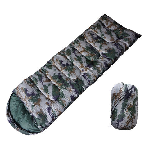 Saco de dormir sobre, saco de dormir portátil, forro de saco de dormir con capucha, costura de camuflaje