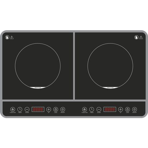 Induction Cooker 2 Burner Cooktop 1800W Digital 2 Burner Electric Cooktop