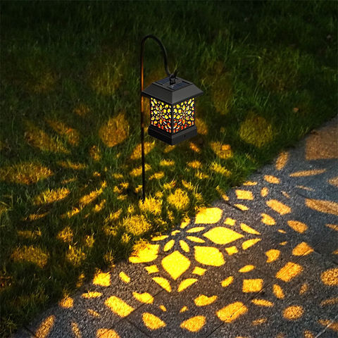 Lampe solaire decorative pagoda, lumière solaire extérieure à led