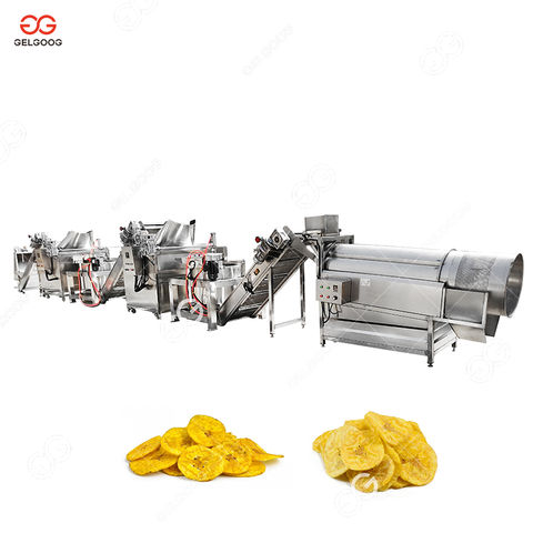 Machine Pour Chips De Plantain Banane Coût D'Usine 300 Kg/H
