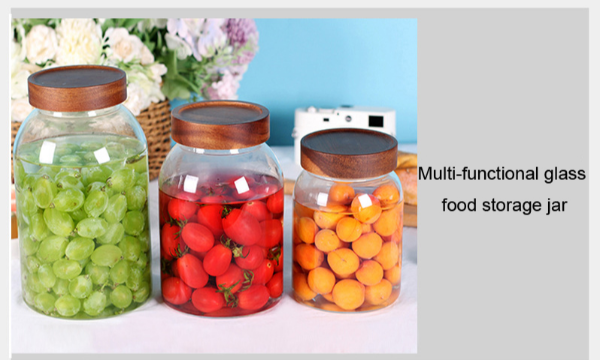 Buy Wholesale China Bpa Free Borosilicate Glass Food Storage Jar With  Acacia Wood Lid, Glass Storage Canisters For Foods & Glass Canisters at USD  5.3