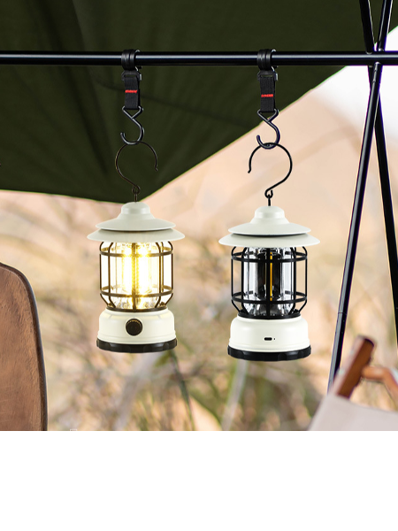 Lampe de camping rétro lampe de tente de camping en plein air lampe portable multifonctionnelle lampe de cheval fournisseur d'urgence