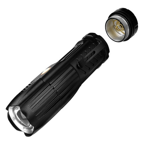 Linterna LED ultra potente Linterna recargable USB C con luz roja, luz  táctica 8 modos Antorcha impermeable ajustable, para acampar