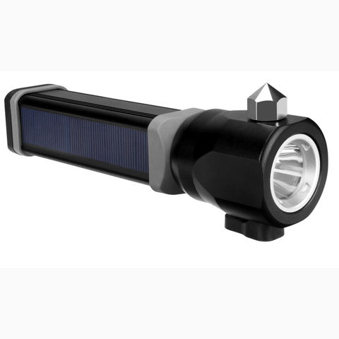 2 unids emergencia 3 LED antorcha linterna llavero energía solar llavero  luz de la lámpara - negro