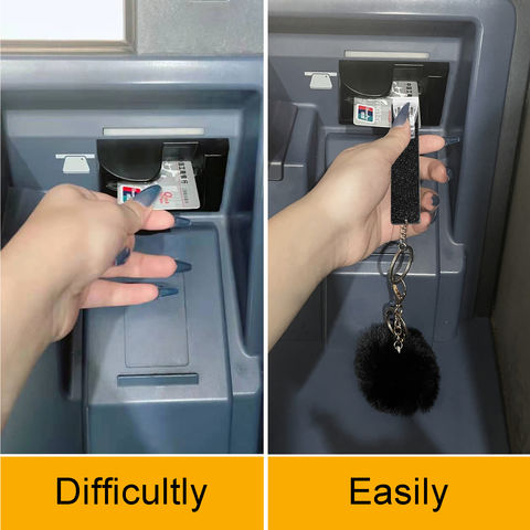Llavero Cortaúñas Largas para Mujer Extractor de Tarjetas de Crédito ATM