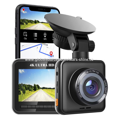 4K Dash Cam Built in WiFi GPS, Car Camera Dash Cam Front, Dash Camera for Cars, UHD 2160p Dashcam with Supercapacitor, 24H Parking Monitor.