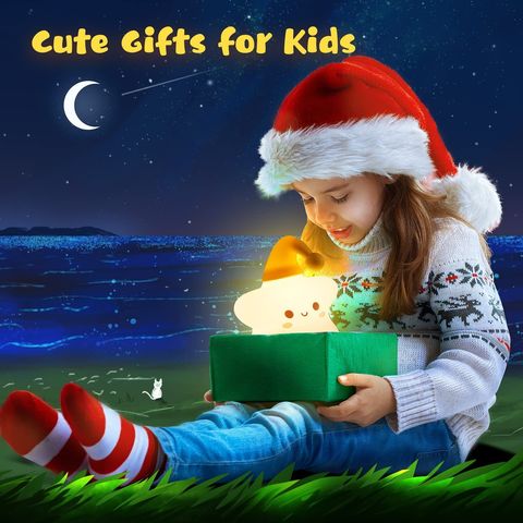 Comprar Luz de noche para niños Luz de noche linda Luz de noche de bebé de  silicona con control táctil portátil de 7 colores
