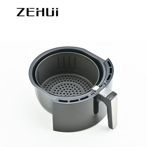 Wholesale OEM 3L 3.5L 8L Food Grade Air Fryer Accessories Round Intelligent  Oil Free Cooking Black Airfryer - China Air Fryer and Fryer price