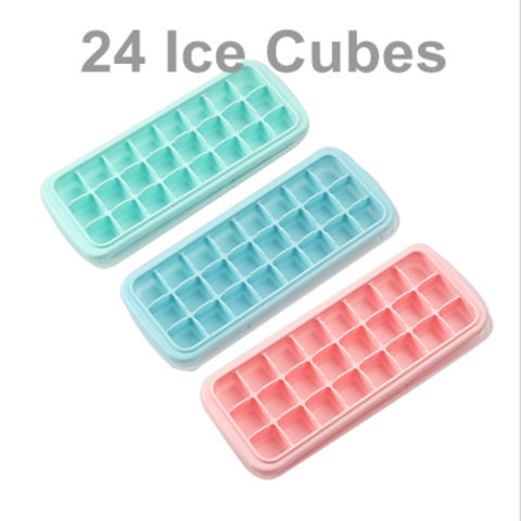 3 Pack Silicone Popsicle Molds,Reusable 12-cavity DIY Kitchen Gadgets  Stackable Ice Trays,BPA Free Ice Pop Mold Specialty Accessories Tool for