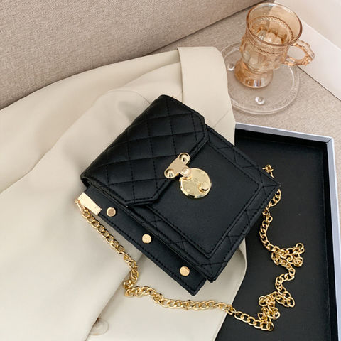 Bolsos de cadena cruzados de moda para mujer, bolsos de hombro para niñas, bolso de mensajero