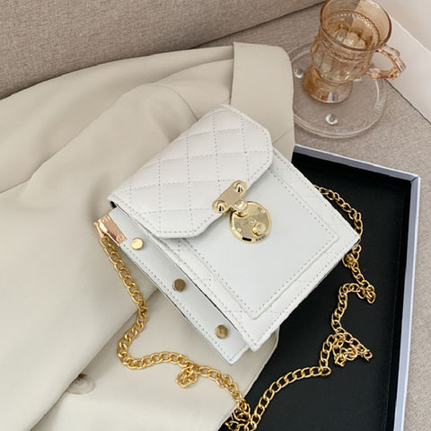 Bolsos de cadena cruzados de moda para mujer, bolsos de hombro para niñas, bolso de mensajero