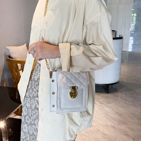 Bolsos de cadena cruzados de moda para mujer, bolsos de hombro para niñas, bolso de mensajero
