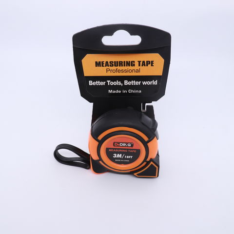 Tape Measure 7.5M Nylon Steel Measuring Tape 25mm Wide, Orange Black | Harfington