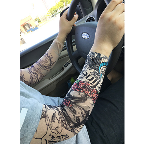 1pc Unisex Tattoo Sleeve Arm Cover For Outdoor Cycling, Fishing, Sun  Protection, Ice Sleeves, National Tattoo Ice Sleeves | SHEIN USA