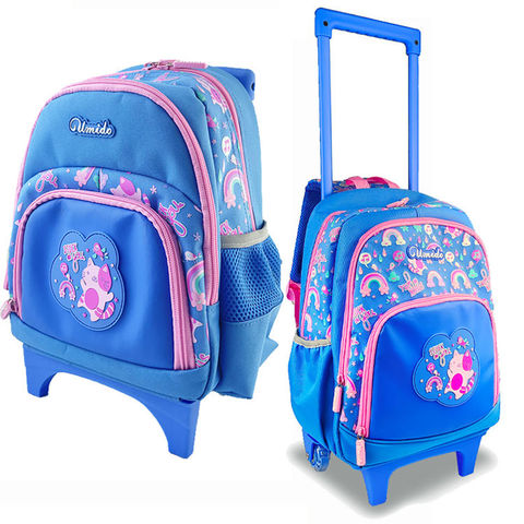 Mochilas de Rodinhas Personalizadas para Crianças, Bagagem com Rodas, Mochila Durável com Rodas, Mochilas Escolares com Carrinho