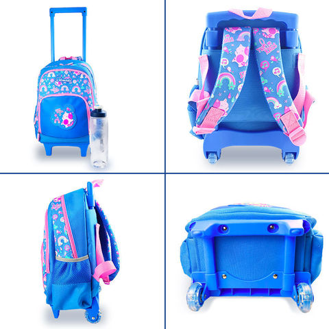 Mochilas de Rodinhas Personalizadas para Crianças, Bagagem com Rodas, Mochila Durável com Rodas, Mochilas Escolares com Carrinho