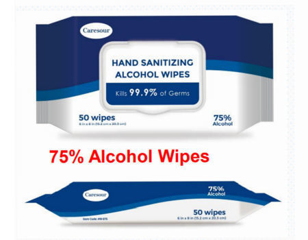 Sanitizing Hand Wipes - 75% Alcohol