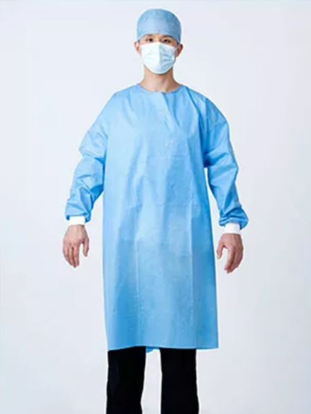 Adaamya - Disposable Gown ( Apron ) Non woven (Color-Blue,Free Size -Lenth  48