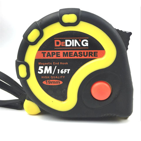 1pc Metric Tape Measure 16ft 5m Retractable Clear Easy To Read