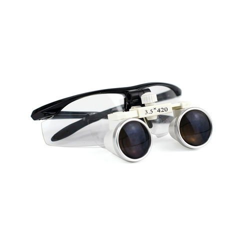 LED-Operationsleuchte mit 2,5-facher Vergrößerung, zahnärztliche Lupenbrille, chirurgische Doppelbrille