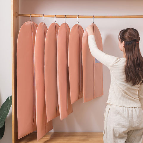 Garment Bags for Hanging Clothes Storage,Clear Moisture Proof Moth