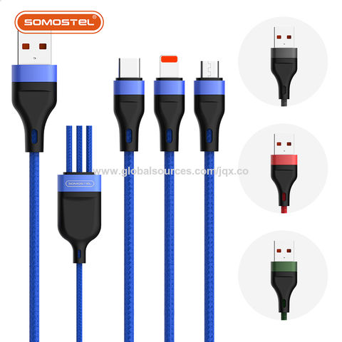 Cable de charge rapide 3.1A 1200mm compatible avec iphone 14 13 12 11 pro  max