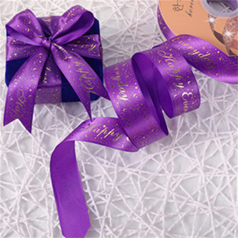 Cintas de regalo para envolver al por mayor, estampado en caliente, lazo para embalaje, Jacquard, cajas para tortas, ropa, flores, bodas