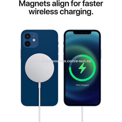 15W Magnetisches Wireless-Schnellladegerät Typ C für iPhone X 11 12 Serie - Effizientes Laden