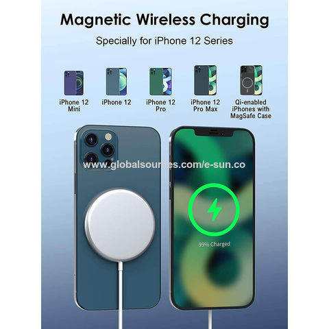 15W Magnetisches Wireless-Schnellladegerät Typ C für iPhone X 11 12 Serie - Effizientes Laden
