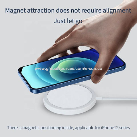 15W Magnetisches Wireless-Schnellladegerät Typ C für iPhone X 11 12 Serie - Effizientes Laden