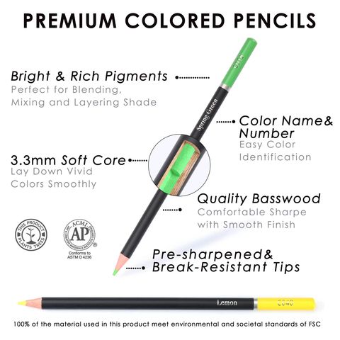 50pcs 50 Colors Adult Coloring Pencils, Soft Core Artist Sketching Drawing  Pencils, Arts & Crafts Coloring Pencils Set Gifts For Adults, Kids,  Beginners