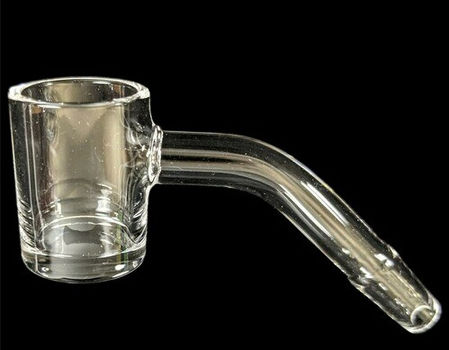 Full weld Flat Top 30mm Diameter Bucket 45 Degree Clear Quartz Banger for Glass Water Pipes supplier